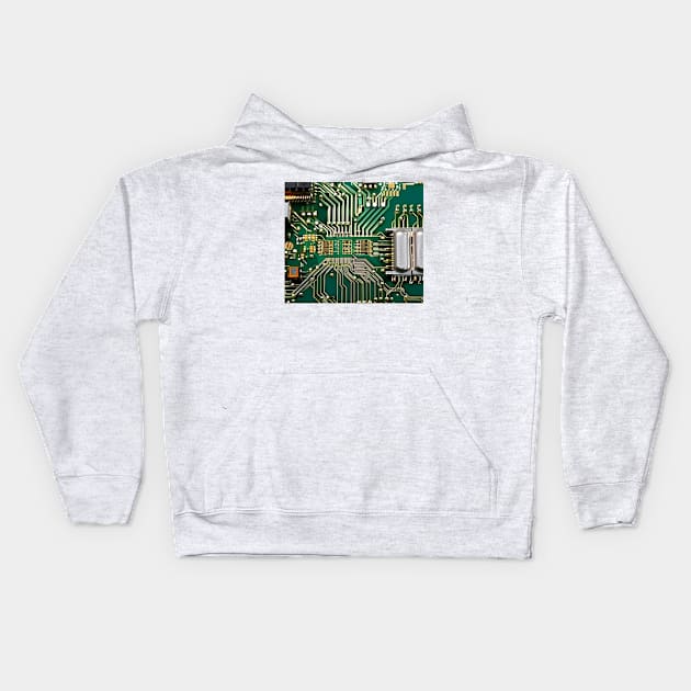 Circuits Kids Hoodie by AlienMirror